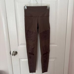 Alo Yoga Moto Leggings Mauve Size Small